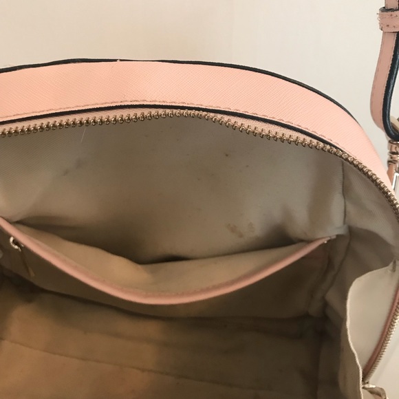 Danier | Blush Leather Dome Satchel Purse - Picture 5 of 8